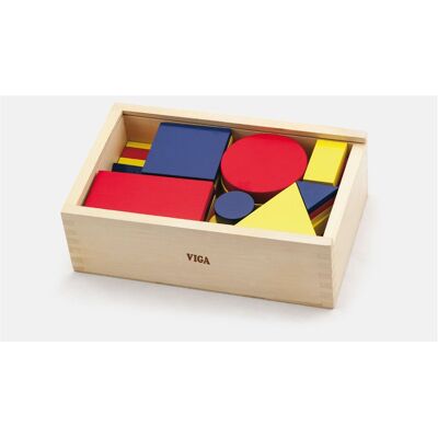 Bloki logiczne Viga - Kształty geometryczne Edukacyjna Zabawka Bloki logiczne Viga - Kształty geometryczne Edukacyjna Zabawka