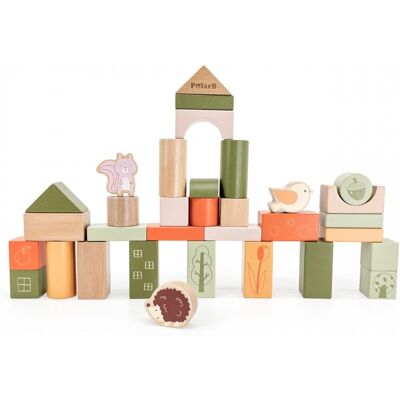 VIGA TOYS VIGA PolarB Drewniane Klocki Bloki Montessori Zwierzęta 50 el. VIGA TOYS VIGA PolarB Drewniane Klocki Bloki Montessori Zwierzęta 50 el.