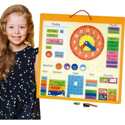 VIGA TOYS Viga, zabawka edukacyjna Magnetyczny Kalendarz VIGA TOYS Viga, zabawka edukacyjna Magnetyczny Kalendarz