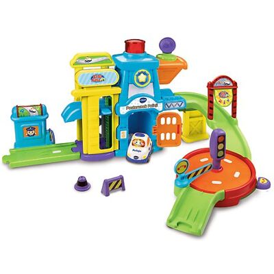 Zestaw posterunku policji Vtech - Samochód policyjny, Jasne kolory, Funkcje interaktywne Zestaw posterunku policji Vtech - Samochód policyjny, Jasne kolory, Funkcje interaktywne