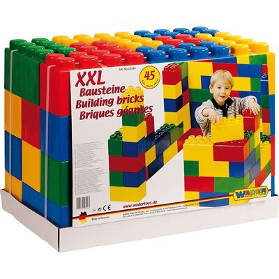 WADER-POLESIE WADER POLESIE Klocki CEGŁY XXL 45 elementów WADER-POLESIE WADER POLESIE Klocki CEGŁY XXL 45 elementów