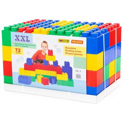 Wader Quality Toys WADER POLESIE Klocki CEGŁY XXL 72 elementy Wader Quality Toys WADER POLESIE Klocki CEGŁY XXL 72 elementy