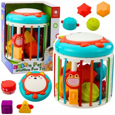 Lean Toys Walec Kostka Sensoryczna Interaktywna Bębenek Lis Światła Dźwięki Kolorowa Lean Toys Walec Kostka Sensoryczna Interaktywna Bębenek Lis Światła Dźwięki Kolorowa
