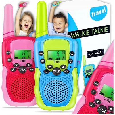 Inny producent Walkie Talkie dla Dzieci 2 szt – Krótkofalówki o Dużym Zasięgu, z Latarką i Wyświetlaczem, Zestaw Inny producent Walkie Talkie dla Dzieci 2 szt – Krótkofalówki o Dużym Zasięgu, z Latarką i Wyświetlaczem, Zestaw