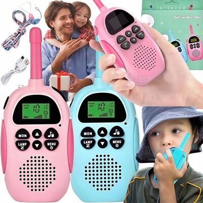 inna (Inny) WALKIE TALKIE DLA DZIECI ZESTAW ŁOKI TOKI DUŻY ZASIĘG 3KM 2 KRÓTKOFALÓWKI inna (Inny) WALKIE TALKIE DLA DZIECI ZESTAW ŁOKI TOKI DUŻY ZASIĘG 3KM 2 KRÓTKOFALÓWKI