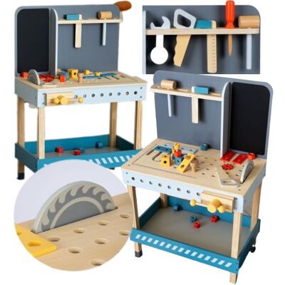 Ecotoys Warsztat Dla Dzieci Piła Imadło Drewniane Zabawki Edukacyjne Narzędzia Dziecięce Ecotoys Warsztat Dla Dzieci Piła Imadło Drewniane Zabawki Edukacyjne Narzędzia Dziecięce