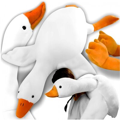 Duck Wielka Poduszka Gęś Maskotka Pluszowa Kaczka Gąska Pipa Xxl 130 Cm Duck Wielka Poduszka Gęś Maskotka Pluszowa Kaczka Gąska Pipa Xxl 130 Cm