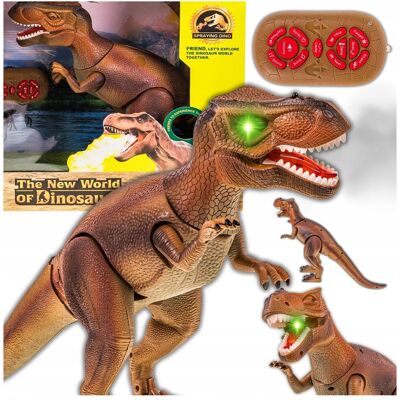 Zlaro Wielki Dinozaur T-Rex Zdalnie sterowany chodzi ryczy świeci zieje dymem LED Zlaro Wielki Dinozaur T-Rex Zdalnie sterowany chodzi ryczy świeci zieje dymem LED
