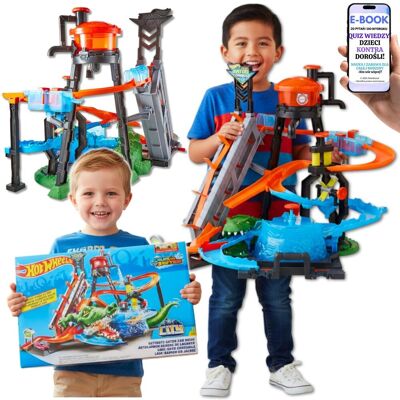 WIELKI HOT WHEELS Mega Myjnia Atak Krokodyla DUŻY Tor z Wodą PREZENT DLA CHŁOPCA 6 7 8 9 10 Latka + EBOOK-2 WIELKI HOT WHEELS Mega Myjnia Atak Krokodyla DUŻY Tor z Wodą PREZENT DLA CHŁOPCA 6 7 8 9 10 Latka + EBOOK-2