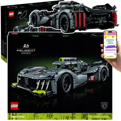 WIELKIE LEGO Technic PEUGEOT 9X8 24H Le Mans Hybrid Hypercar (42156) model w skali 1:10 Lego Dla Chłopca Auto Auto Sportowy Samochód + EBOOK WIELKIE LEGO Technic PEUGEOT 9X8 24H Le Mans Hybrid Hypercar (42156) model w skali 1:10 Lego Dla Chłopca Auto Auto Sportowy Samochód + EBOOK