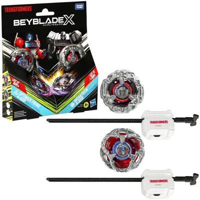Hasbro Wielopak Beyblade X Transformers Collab Optimus Prime 4-60P kontra Megatron 4-80B Hasbro Wielopak Beyblade X Transformers Collab Optimus Prime 4-60P kontra Megatron 4-80B
