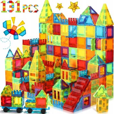 Inny producent WISE BLOCK Magnetyczne Klocki Zabawki 131 Elementów STEM Dla Dzieci 3-8 Lat Inny producent WISE BLOCK Magnetyczne Klocki Zabawki 131 Elementów STEM Dla Dzieci 3-8 Lat