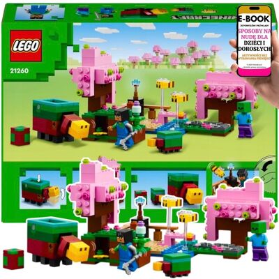 Wiśniowy Ogród LEGO 21260– Minecraft z nowym bohaterem, zombie i magicznymi drzewami KLOCKI PREZENT + EBOOK-3 Wiśniowy Ogród LEGO 21260– Minecraft z nowym bohaterem, zombie i magicznymi drzewami KLOCKI PREZENT + EBOOK-3