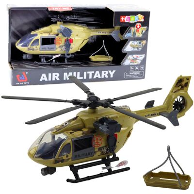 Lean Toys Wojskowy Helikopter Hak Nosze Światła Dźwięki Lean Toys Wojskowy Helikopter Hak Nosze Światła Dźwięki