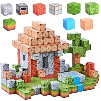 WOOPIE Klocki Magnetyczne Konstrukcyjne Świat Klocków 108 el. WOOPIE Klocki Magnetyczne Konstrukcyjne Świat Klocków 108 el.