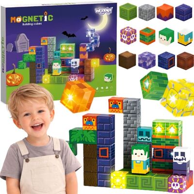 Woopie Klocki Magnetyczne LED Halloween 63 el. Woopie Klocki Magnetyczne LED Halloween 63 el.