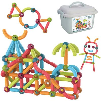 Woopie Magnetyczne Klocki Konstrukcyjne Edukacyjne 128 El. Woopie Magnetyczne Klocki Konstrukcyjne Edukacyjne 128 El.