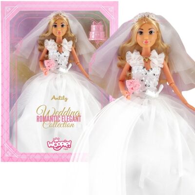 WOOPIE ROYAL LALKA LILY 30 CM PANNA MŁODA SUKNIA ŚLUBNA AKCESORIA WOOPIE ROYAL LALKA LILY 30 CM PANNA MŁODA SUKNIA ŚLUBNA AKCESORIA