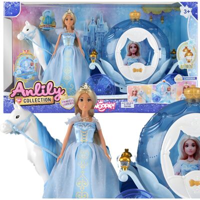 WOOPIE ROYAL LALKA LODOWA KSIĘŻNICZKA LILY I MAGICZNY DUŻY POWÓZ KAROCA AKCESORIA WOOPIE ROYAL LALKA LODOWA KSIĘŻNICZKA LILY I MAGICZNY DUŻY POWÓZ KAROCA AKCESORIA