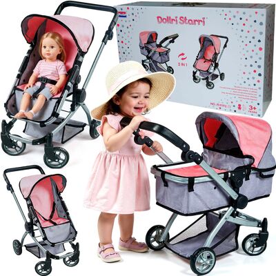 IBaby WÓZEK GONDOLA DLA LALEK LALKI GŁĘBOKI SPACEROWY ZABAWKA 2W1 DUŻE KÓŁKA IBaby WÓZEK GONDOLA DLA LALEK LALKI GŁĘBOKI SPACEROWY ZABAWKA 2W1 DUŻE KÓŁKA