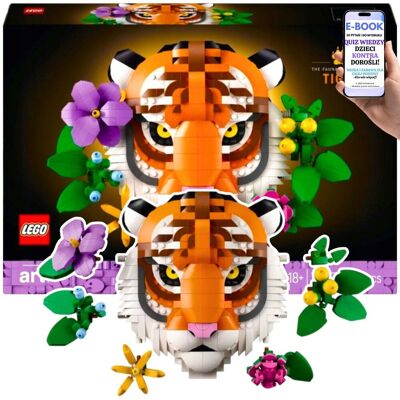 WYJĄTKOWA OZDOBNA MOZAIKA LEGO® Art Tygrys –31217 Dekoracja do Domu, Prezent dla Dorosłych + EBOOK-2 WYJĄTKOWA OZDOBNA MOZAIKA LEGO® Art Tygrys –31217 Dekoracja do Domu, Prezent dla Dorosłych + EBOOK-2