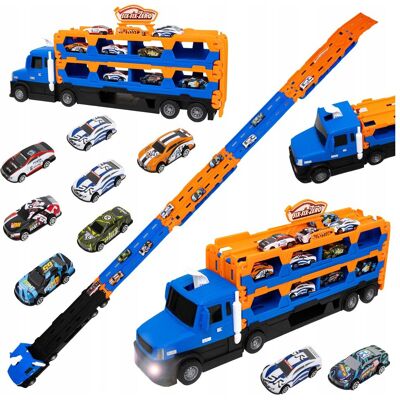 click4toys Wyrzutnia Autek Dla Dzieci Tor Zjeżdżalnia Laweta 211Cm Dźwięk Led Resoraki click4toys Wyrzutnia Autek Dla Dzieci Tor Zjeżdżalnia Laweta 211Cm Dźwięk Led Resoraki