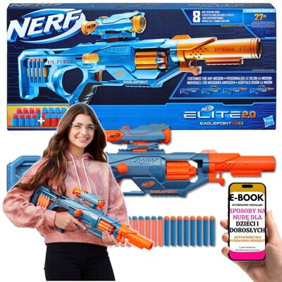 WYRZUTNIA HASBRO NERF ELITE 2.0 Z LUNETĄ I STRZAŁKAMI 27M PISTOLET NA STRZAŁKI DLA SYNA NA ŚWIĘTA + EBOOK-3 WYRZUTNIA HASBRO NERF ELITE 2.0 Z LUNETĄ I STRZAŁKAMI 27M PISTOLET NA STRZAŁKI DLA SYNA NA ŚWIĘTA + EBOOK-3
