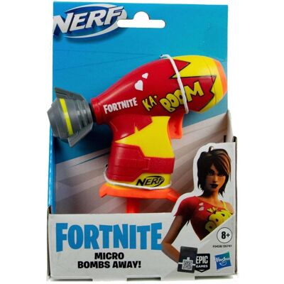 Wyrzutnia Nerf Micro Bombs Away! Fortnite poręczny pistolet broń + strzałki, zabawka do odgrywania ról, Hasbro Wyrzutnia Nerf Micro Bombs Away! Fortnite poręczny pistolet broń + strzałki, zabawka do odgrywania ról, Hasbro