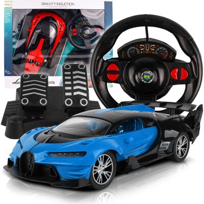 MalPlay Wyścigówka Samochód RC Zdalnie Sterowany Auto + Kierownica Pedały MalPlay Wyścigówka Samochód RC Zdalnie Sterowany Auto + Kierownica Pedały