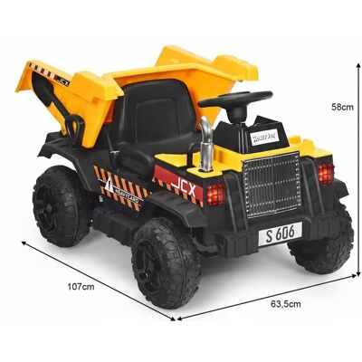 Costway Elektryczny Traktor Dla Dzieci z Pilotem i Światłami Costway Elektryczny Traktor Dla Dzieci z Pilotem i Światłami