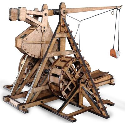 Inny producent YAQUMW Mini przeciwwaga trebusz z kółkami Europa średniowieczny rydwan oblężniczy katapulta broń DIY 3D drewniane puzzle model zestaw budowlany proj.. Inny producent YAQUMW Mini przeciwwaga trebusz z kółkami Europa średniowieczny rydwan oblężniczy katapulta broń DIY 3D drewniane puzzle model zestaw budowlany proj..