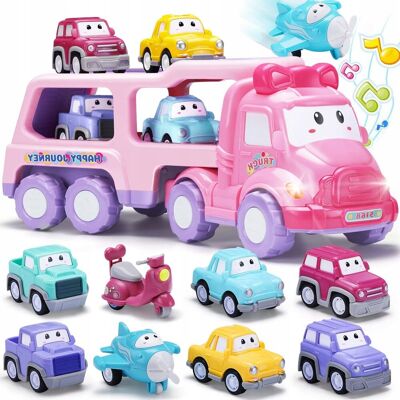 Inny producent YEONATIONALTOYS Zestaw Samochodowy Dla Dzieci 9w1 Ciężarówka Transportowa Inny producent YEONATIONALTOYS Zestaw Samochodowy Dla Dzieci 9w1 Ciężarówka Transportowa