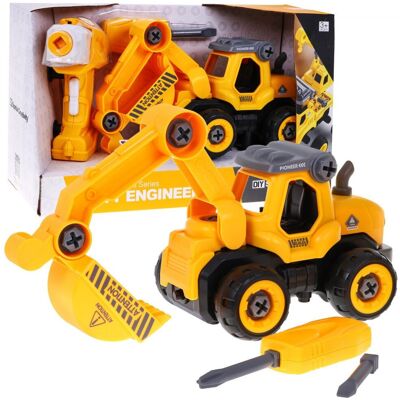 Lean Toys Zabawka Budowlana z Elektryczną Wkrętarką dla Dzieci Lean Toys Zabawka Budowlana z Elektryczną Wkrętarką dla Dzieci