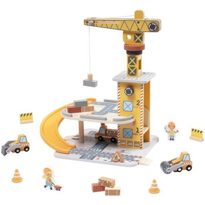 Zabawka Edukacyjna Ruchomy Drewniany Dźwig Magnetyczna Ramię + Akcesoria I Tooky Toy Zabawka Edukacyjna Ruchomy Drewniany Dźwig Magnetyczna Ramię + Akcesoria I Tooky Toy