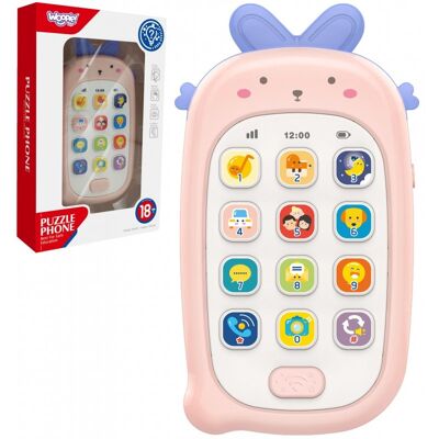 Lean Toys ZABAWKA EDUKACYJNA TELEFONIK DLA DZIECI Z DŹWIĘKAMI Lean Toys ZABAWKA EDUKACYJNA TELEFONIK DLA DZIECI Z DŹWIĘKAMI