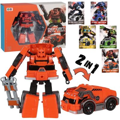 sarcia.eu Zabawka ROBOT transformujący + KARTY, robot auto 2w1, zabawka dla dzieci TRANSFORMERS 3+ MEGA CREATIVE sarcia.eu Zabawka ROBOT transformujący + KARTY, robot auto 2w1, zabawka dla dzieci TRANSFORMERS 3+ MEGA CREATIVE