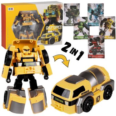 sarcia.eu Zabawka ROBOT transformujący, żółty robot auto 2w1, zabawka dla dzieci TRANSFORMERS 3+ MEGA CREATIVE sarcia.eu Zabawka ROBOT transformujący, żółty robot auto 2w1, zabawka dla dzieci TRANSFORMERS 3+ MEGA CREATIVE
