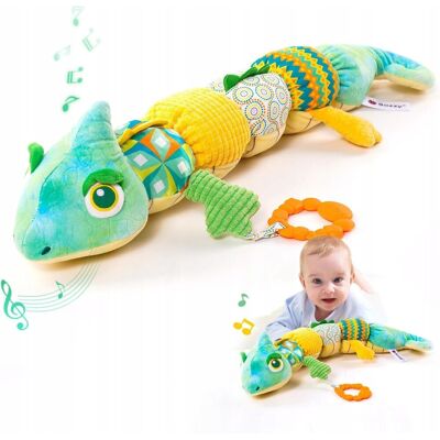 ZREE ZABAWKA SENSORYCZNA DLA NIEMOWLĄT KAMELEON MUZYCZNA PLUSZOWA ANTYSTRESOWA ZREE ZABAWKA SENSORYCZNA DLA NIEMOWLĄT KAMELEON MUZYCZNA PLUSZOWA ANTYSTRESOWA
