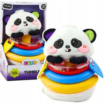 Lean Toys Zabawka Sensoryczna Tumbler Panda Piramidka Bujana Gryzaki Grzechotka Lean Toys Zabawka Sensoryczna Tumbler Panda Piramidka Bujana Gryzaki Grzechotka