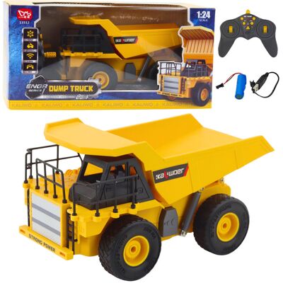 Lean Toys ZABAWKA Z ŚWIATEŁ WÓZ BUDOWLANY STEROWANY Lean Toys ZABAWKA Z ŚWIATEŁ WÓZ BUDOWLANY STEROWANY