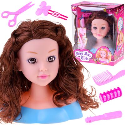 Lean Toys ZABAWKOWA GŁOWA DO CZESANIA AKCESORIA Lean Toys ZABAWKOWA GŁOWA DO CZESANIA AKCESORIA