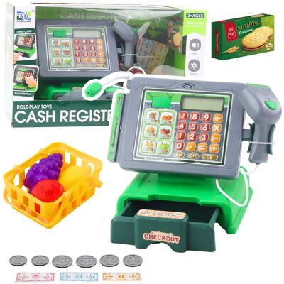 Lean Toys ZABAWKOWA KASA SKLEPOWA DLA DZIECI AKCESORIA DZWIEKI Lean Toys ZABAWKOWA KASA SKLEPOWA DLA DZIECI AKCESORIA DZWIEKI