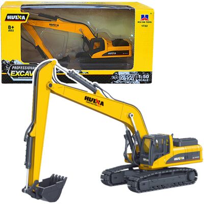 Lean Toys Zabawkowa Koparka Gąsienicowa Ruchome Ramię Żółta Lean Toys Zabawkowa Koparka Gąsienicowa Ruchome Ramię Żółta