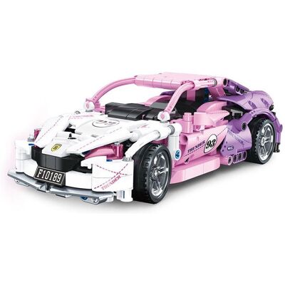 Lean Toys Zabawkowe do Ukłądania Klocki Autko Sportowe Lean Toys Zabawkowe do Ukłądania Klocki Autko Sportowe