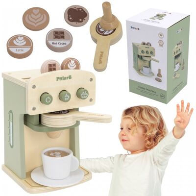 Lean Toys ZABAWKOWY DREWNIANY EKSPRES DO KAWY ZIELONY Lean Toys ZABAWKOWY DREWNIANY EKSPRES DO KAWY ZIELONY