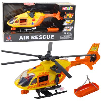 Lean Toys ZABAWKOWY HELIKOPTER ŚWIATŁA DŹWIĘKI AKCESORIA Lean Toys ZABAWKOWY HELIKOPTER ŚWIATŁA DŹWIĘKI AKCESORIA