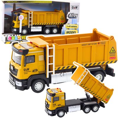Lean Toys ZABAWKOWY SAMOCHÓD BUDOWLANY CIĘŻARÓWKA Lean Toys ZABAWKOWY SAMOCHÓD BUDOWLANY CIĘŻARÓWKA