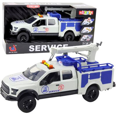Lean Toys ZABAWKOWY SAMOCHÓD SERWISOWY ŚWIATŁA DŹWIĘKI Lean Toys ZABAWKOWY SAMOCHÓD SERWISOWY ŚWIATŁA DŹWIĘKI