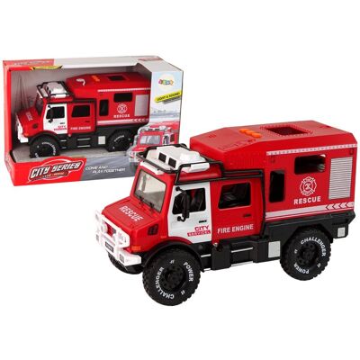 Lean Toys ZABAWKOWY SAMOCHOD STRAŻ POŻARNA OTWIERANE DRZWI DŹWIĘKI Lean Toys ZABAWKOWY SAMOCHOD STRAŻ POŻARNA OTWIERANE DRZWI DŹWIĘKI