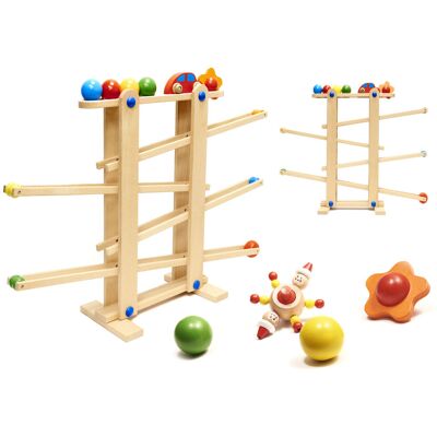 Lean Toys Zabawkowy Tor Kulkowy Drewniany Lean Toys Zabawkowy Tor Kulkowy Drewniany
